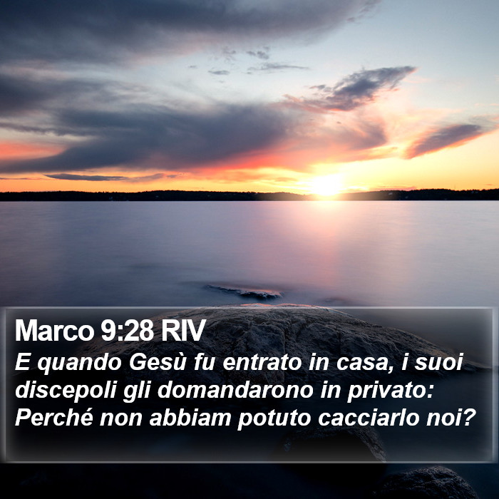 Marco 9:28 RIV Bible Study