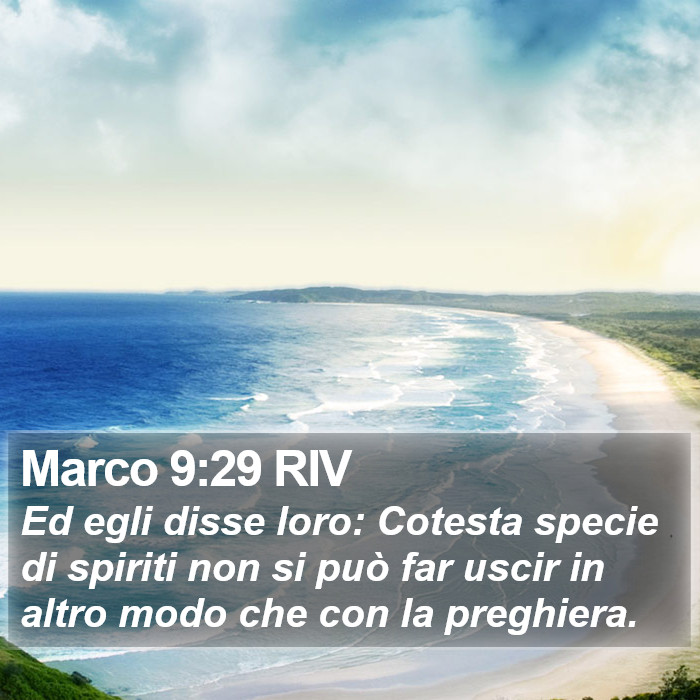 Marco 9:29 RIV Bible Study