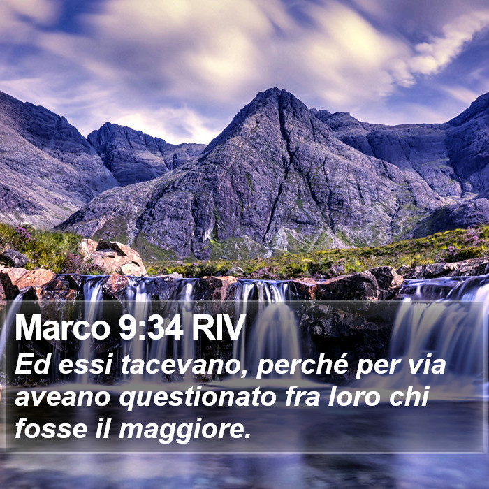 Marco 9:34 RIV Bible Study