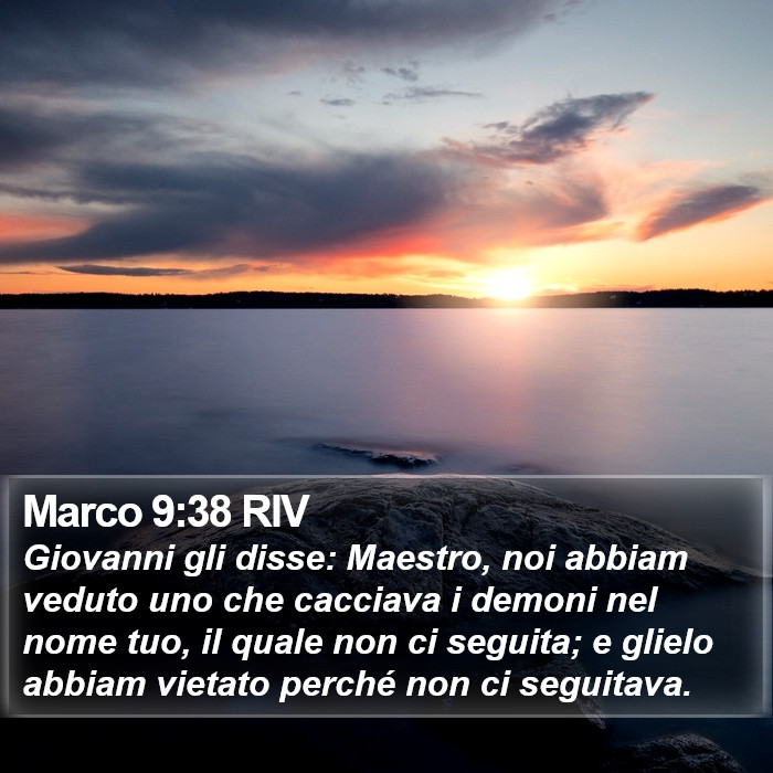 Marco 9:38 RIV Bible Study