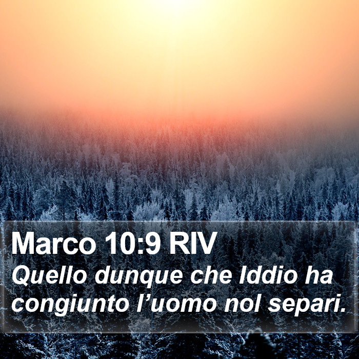 Marco 10:9 RIV Bible Study