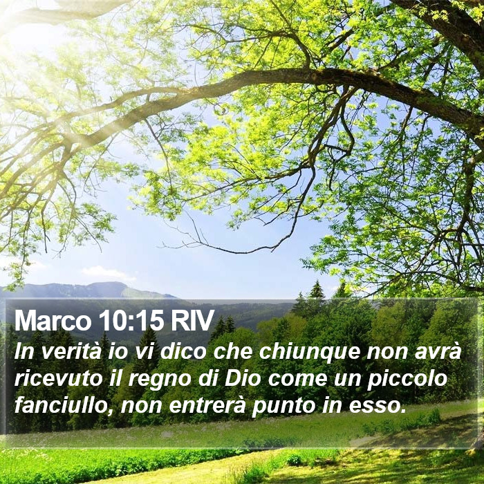 Marco 10:15 RIV Bible Study