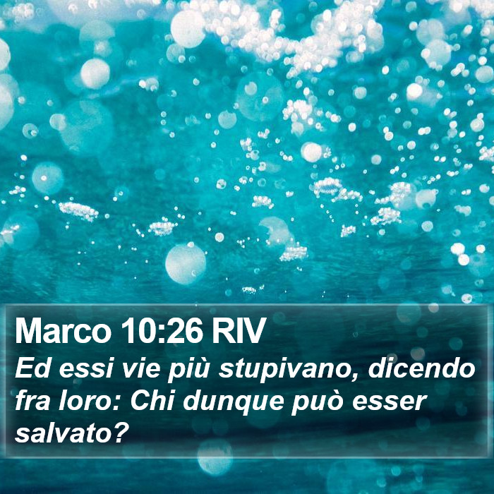 Marco 10:26 RIV Bible Study