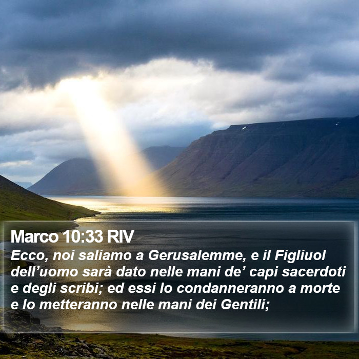 Marco 10:33 RIV Bible Study