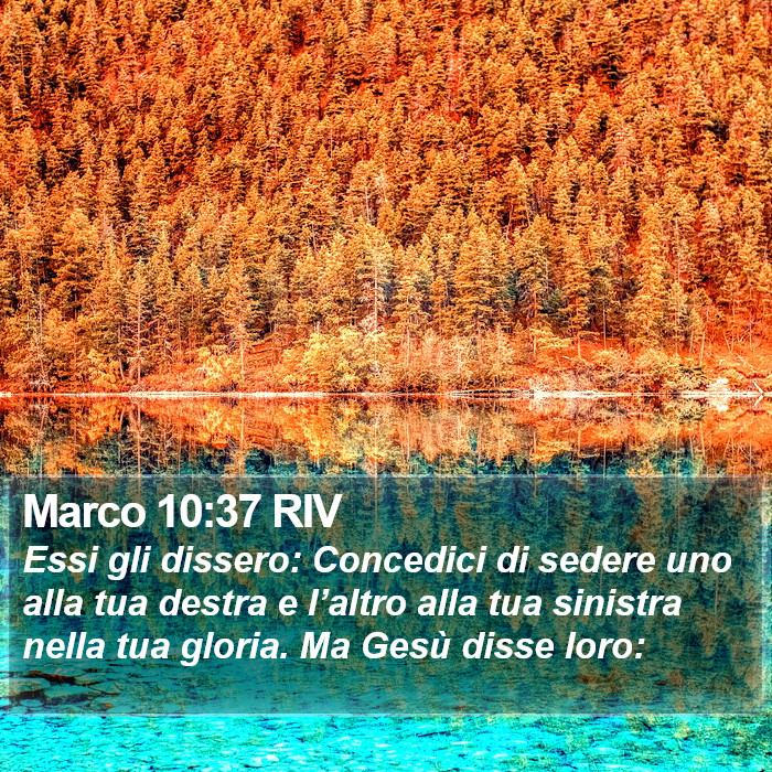 Marco 10:37 RIV Bible Study