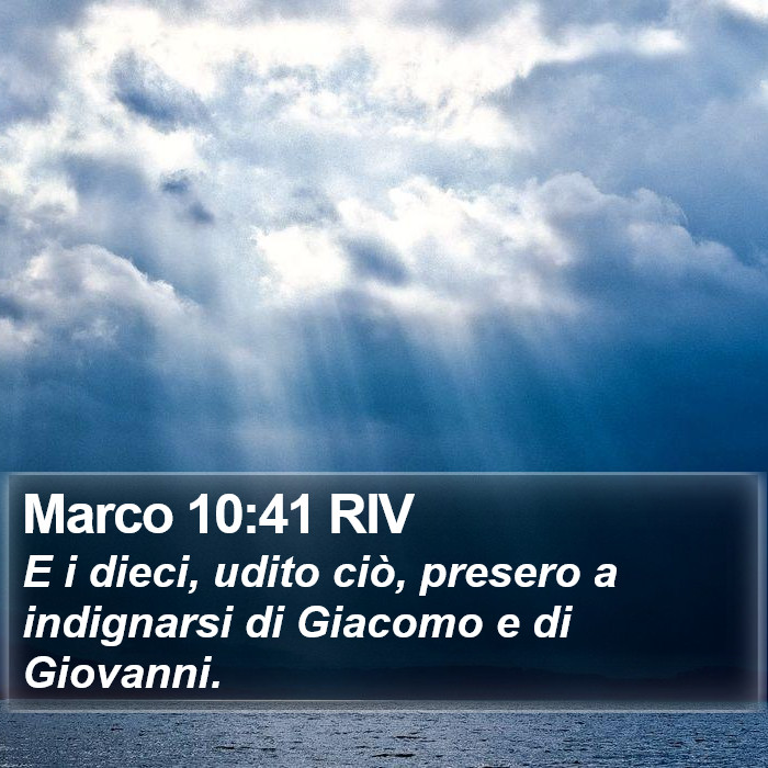 Marco 10:41 RIV Bible Study