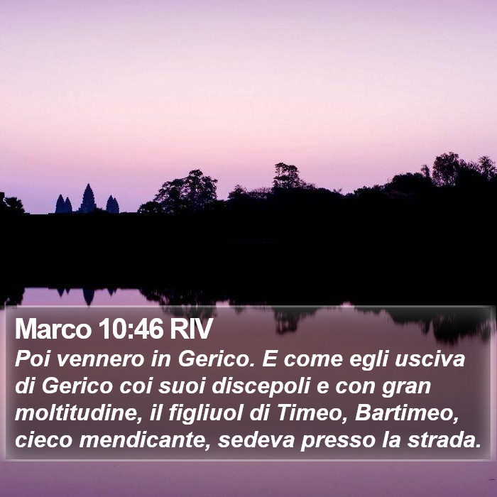 Marco 10:46 RIV Bible Study