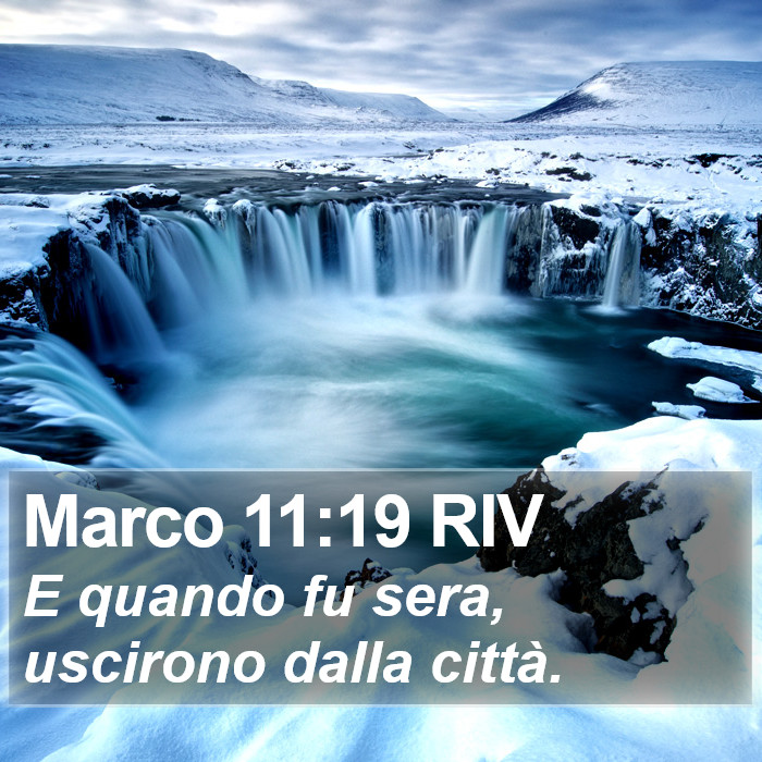 Marco 11:19 RIV Bible Study