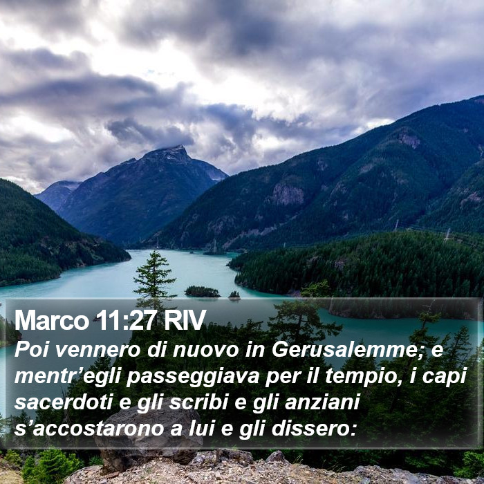 Marco 11:27 RIV Bible Study