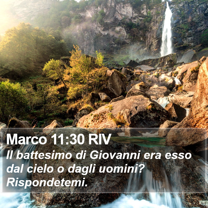 Marco 11:30 RIV Bible Study