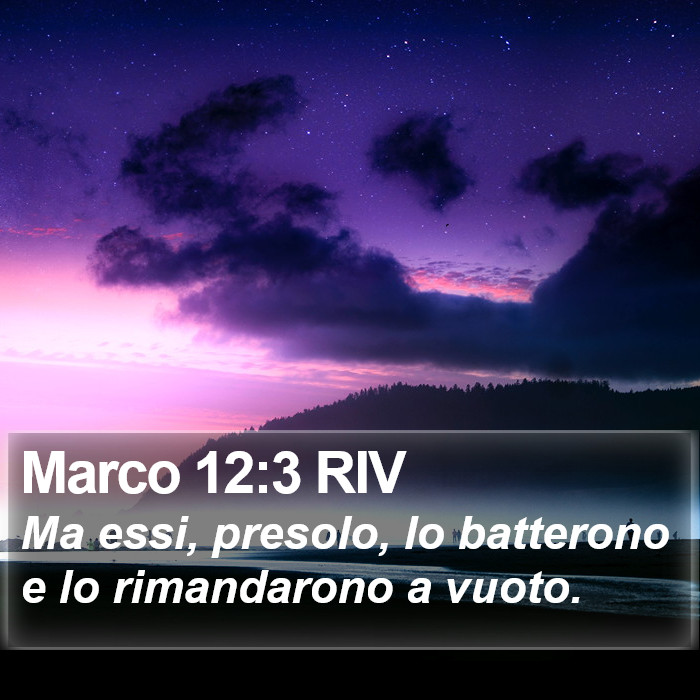 Marco 12:3 RIV Bible Study