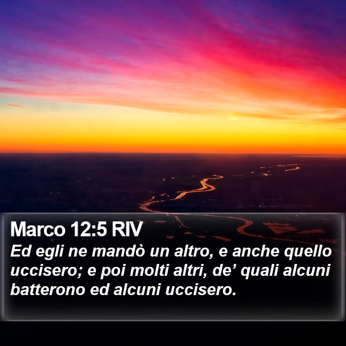 Marco 12:5 RIV Bible Study