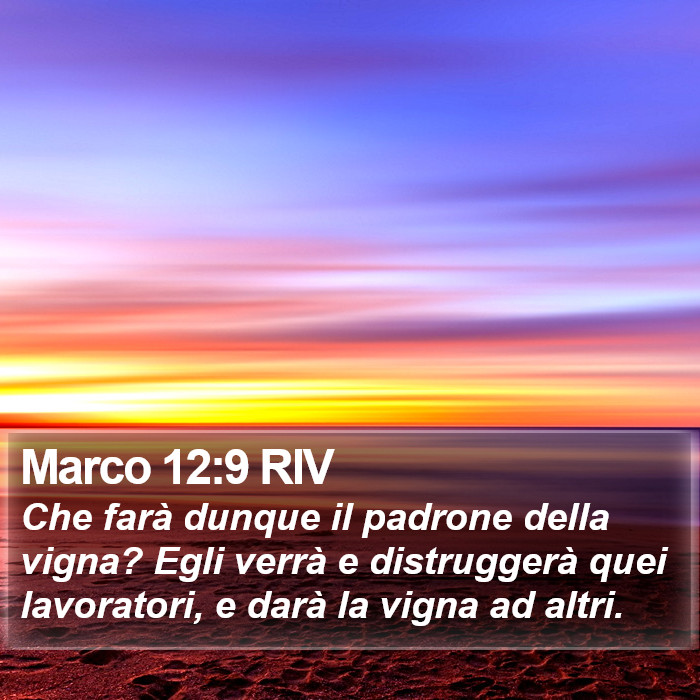 Marco 12:9 RIV Bible Study