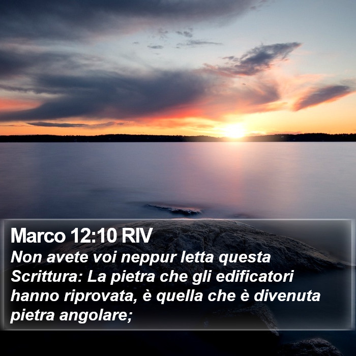 Marco 12:10 RIV Bible Study