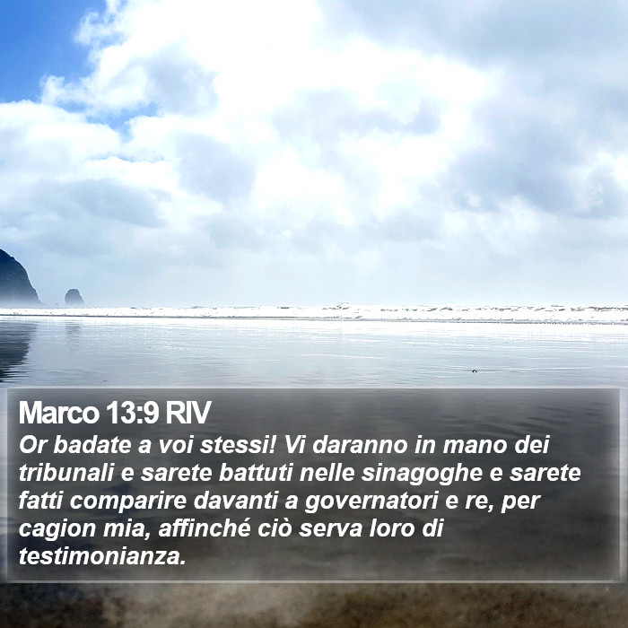 Marco 13:9 RIV Bible Study