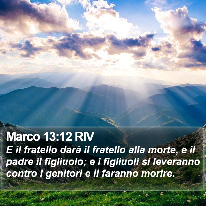 Marco 13:12 RIV Bible Study