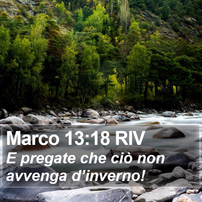 Marco 13:18 RIV Bible Study