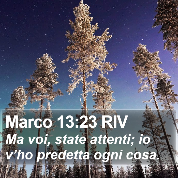 Marco 13:23 RIV Bible Study