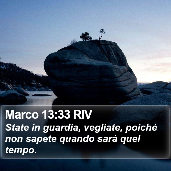 Marco 13:33 RIV Bible Study