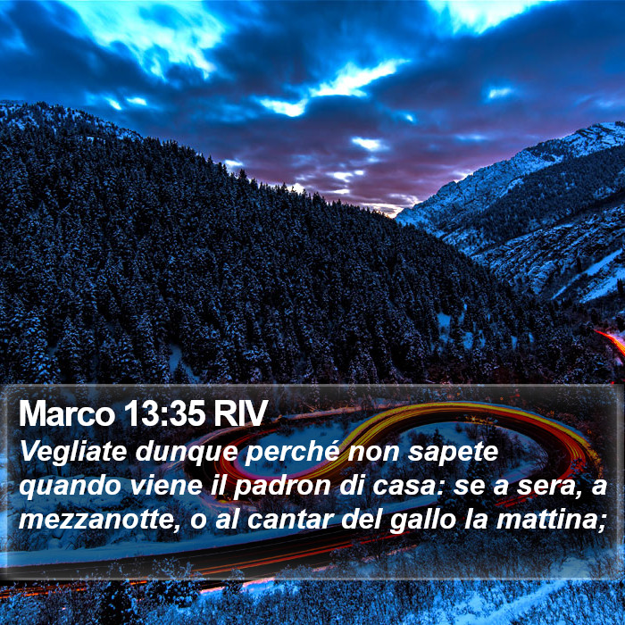 Marco 13:35 RIV Bible Study