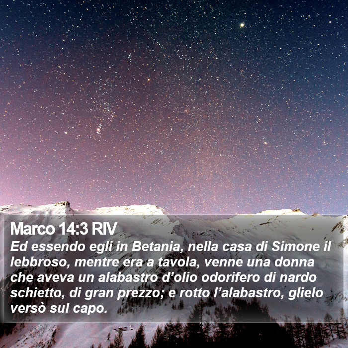 Marco 14:3 RIV Bible Study