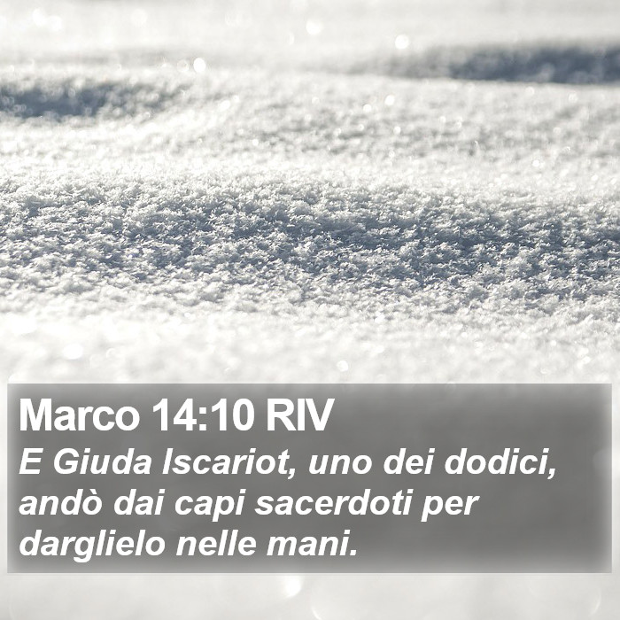 Marco 14:10 RIV Bible Study