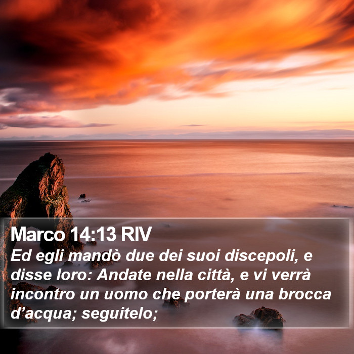 Marco 14:13 RIV Bible Study