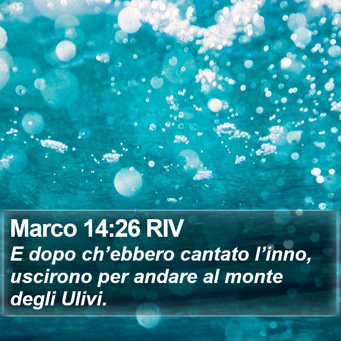 Marco 14:26 RIV Bible Study