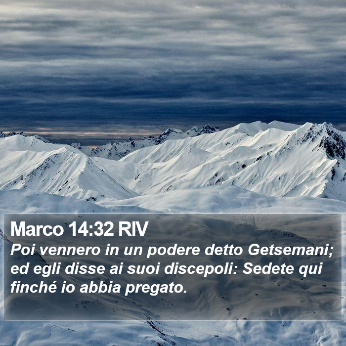 Marco 14:32 RIV Bible Study