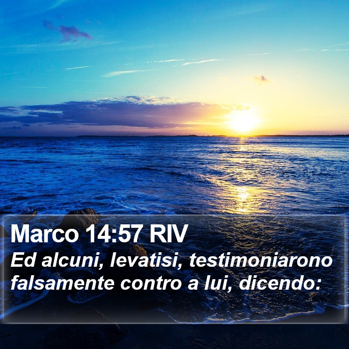 Marco 14:57 RIV Bible Study