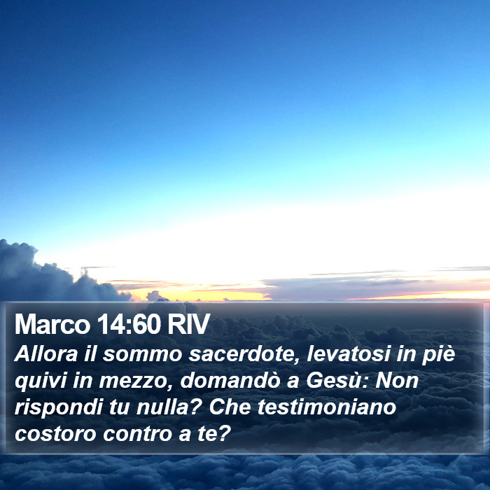 Marco 14:60 RIV Bible Study