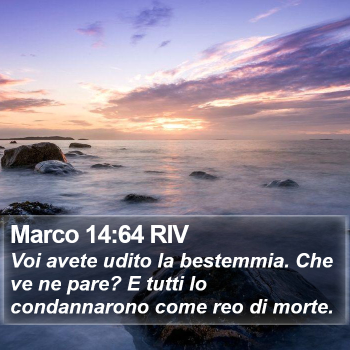 Marco 14:64 RIV Bible Study