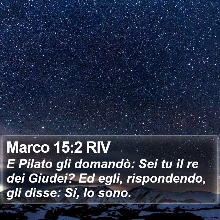 Marco 15:2 RIV Bible Study