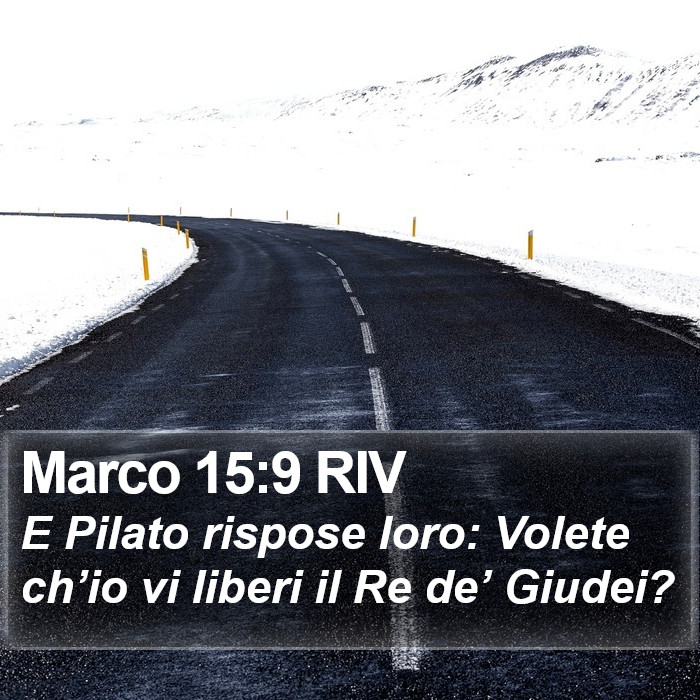 Marco 15:9 RIV Bible Study