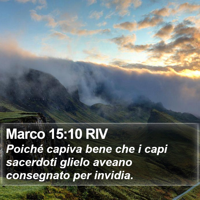 Marco 15:10 RIV Bible Study