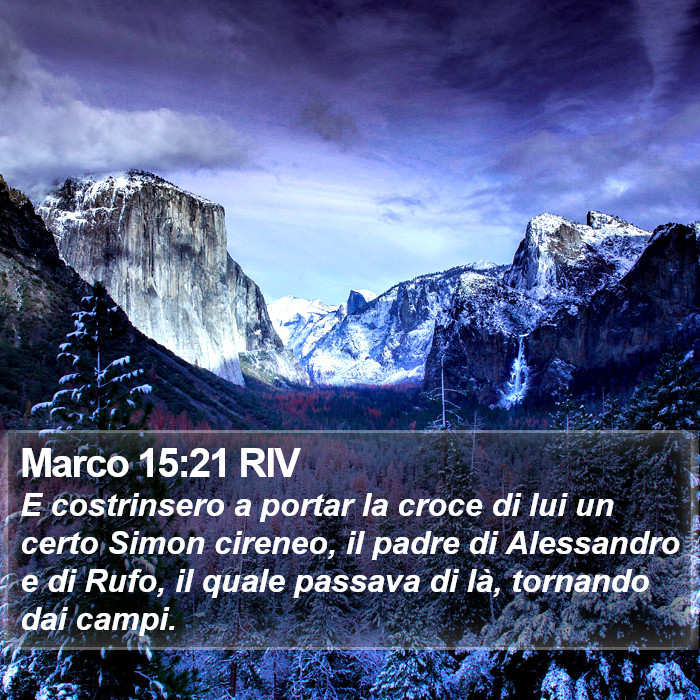 Marco 15:21 RIV Bible Study