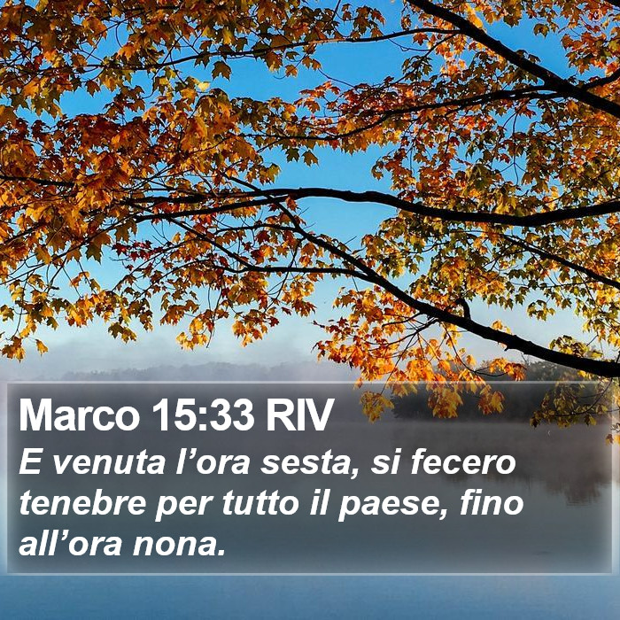 Marco 15:33 RIV Bible Study