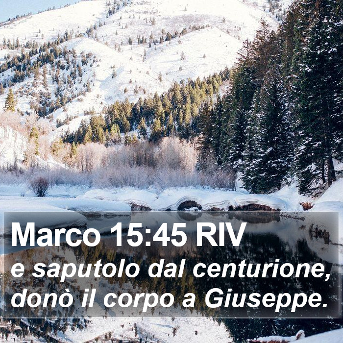 Marco 15:45 RIV Bible Study