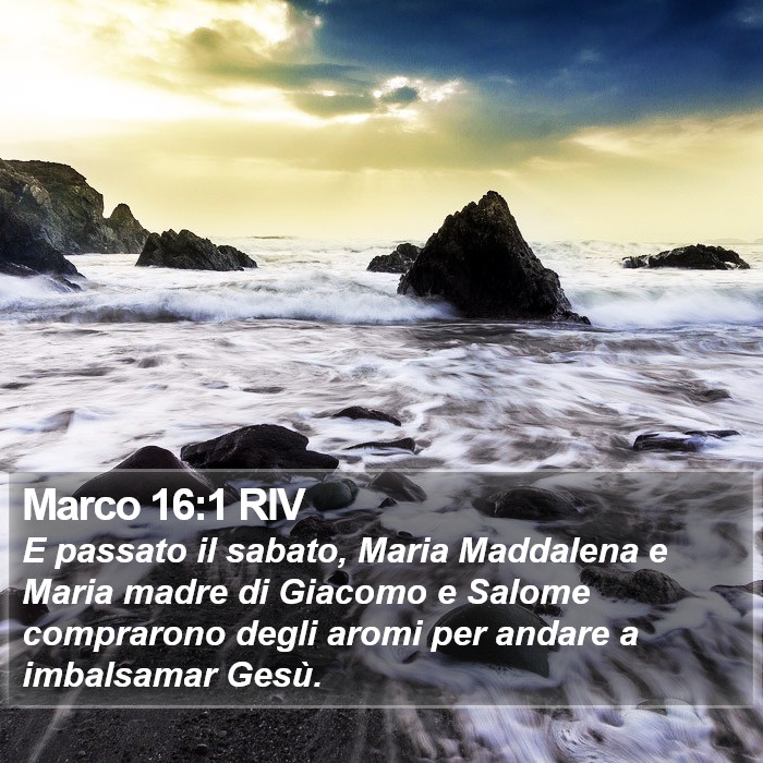 Marco 16:1 RIV Bible Study