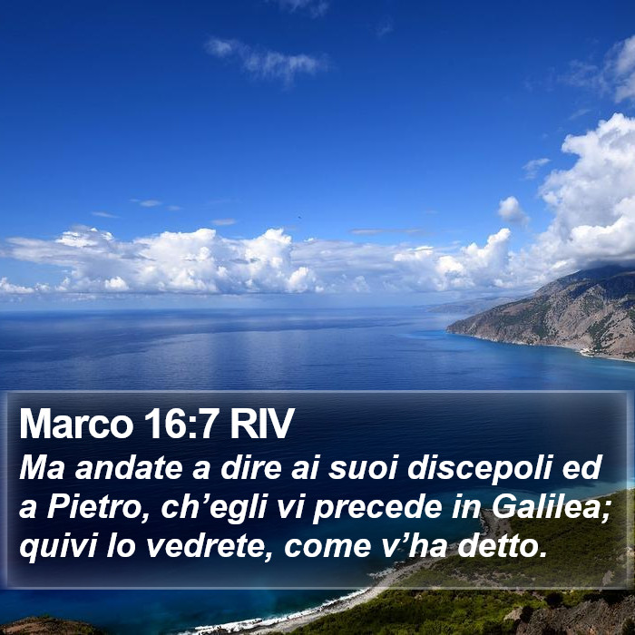 Marco 16:7 RIV Bible Study