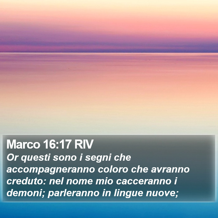 Marco 16:17 RIV Bible Study