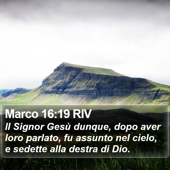 Marco 16:19 RIV Bible Study