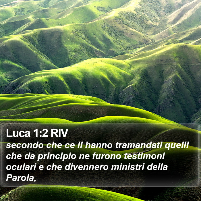 Luca 1:2 RIV Bible Study