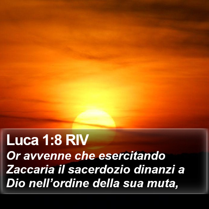 Luca 1:8 RIV Bible Study