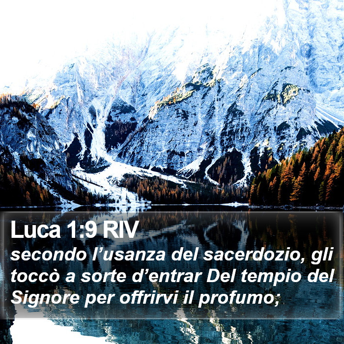 Luca 1:9 RIV Bible Study