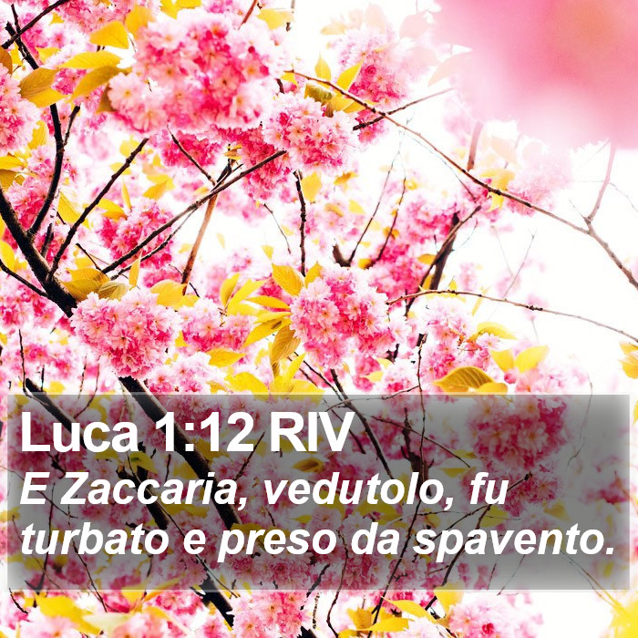 Luca 1:12 RIV Bible Study