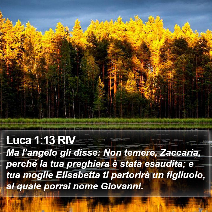 Luca 1:13 RIV Bible Study