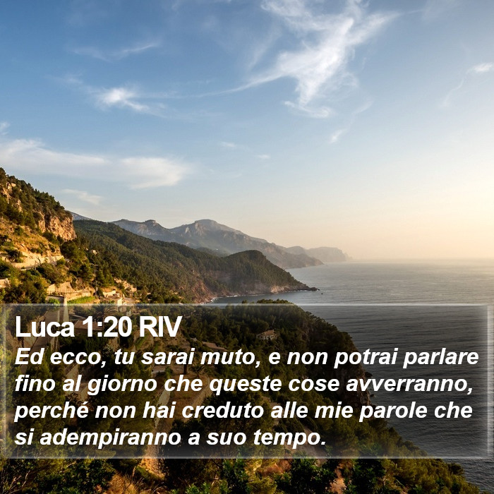 Luca 1:20 RIV Bible Study