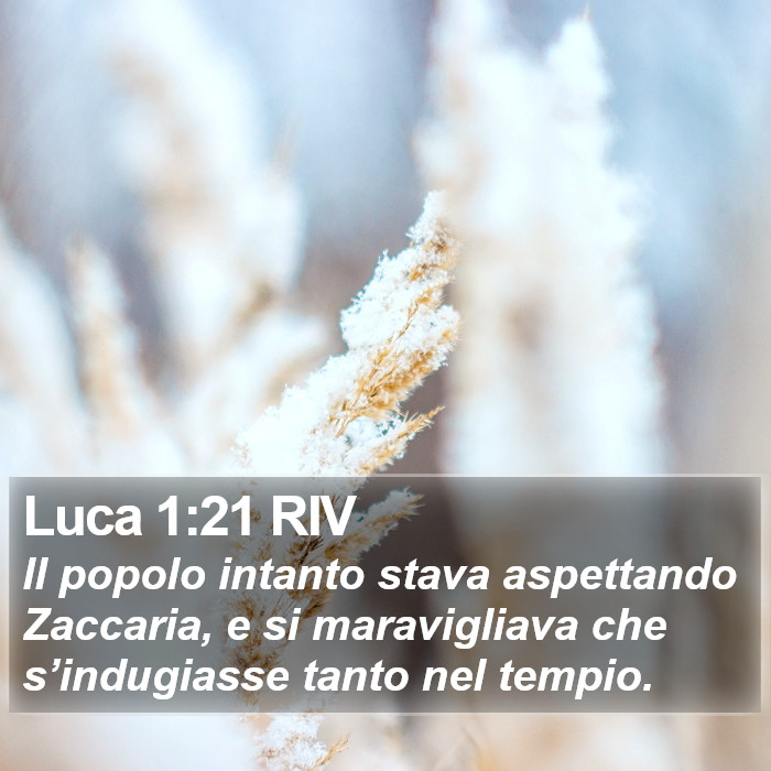 Luca 1:21 RIV Bible Study