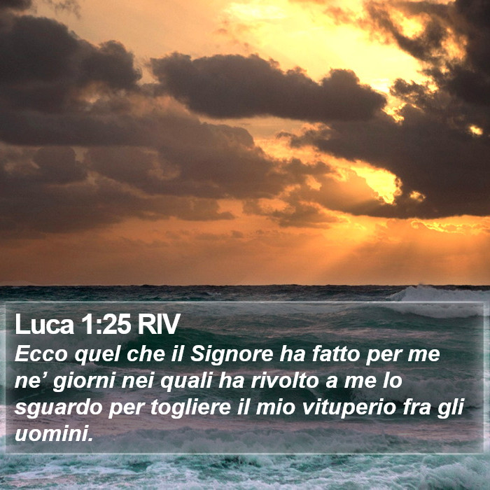 Luca 1:25 RIV Bible Study